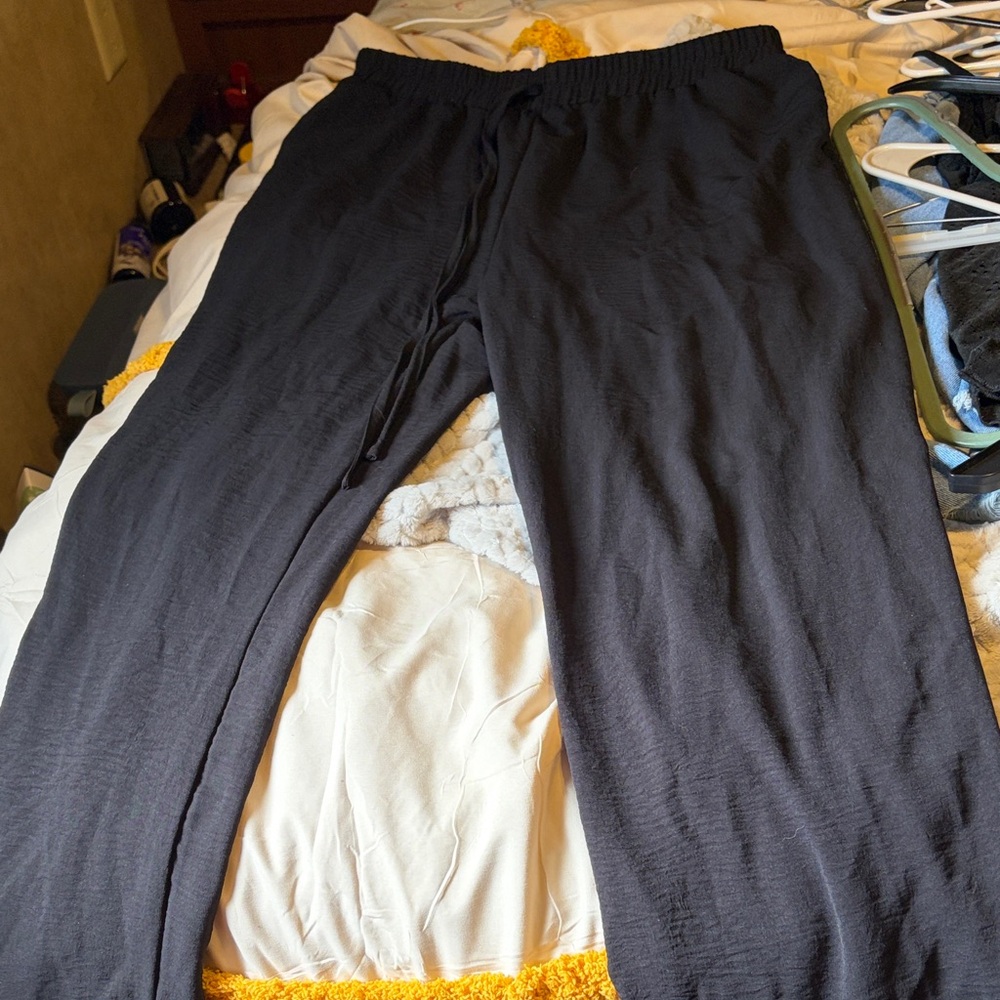 Black Drawstring Pants